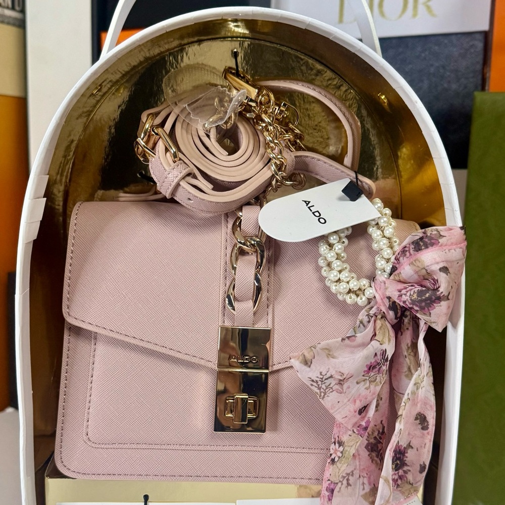 🆕ALDO Limited Edition Pink Crossbody Bag Chic & Versatile Bag 🔥4 in ONE🔥 - Picture 5 of 9